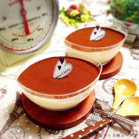 簡単ティラミス風ムース マスカルポーネでさっぱり軽い口どけ 暮らしニスタ