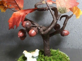 秋を感じられる！ミニ盆栽を100均のどんぐりの造花で作ってみませんか！