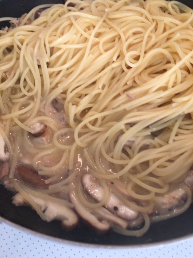 スパゲティを合わせる