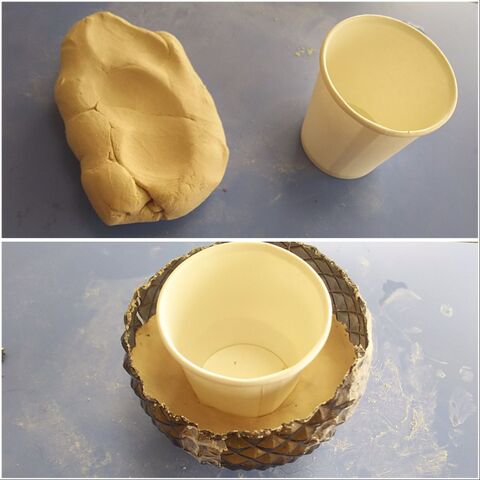 100均で作るダイヤカット鉢 石粉粘土とスプレーボトルで 暮らしニスタ 100均で作るダイヤカット鉢 石粉粘土とスプレーボトルで 暮らしニスタ