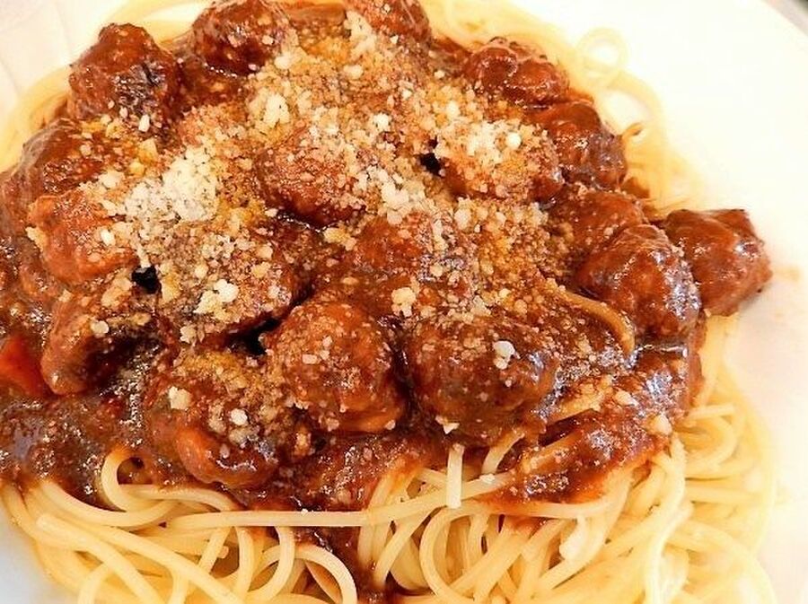 わんわん物語にあこがれて デミグラスソース缶でミートボールスパゲッティ 暮らしニスタ わんわん物語にあこがれて デミグラスソース缶でミートボールスパゲッティ 暮らしニスタ