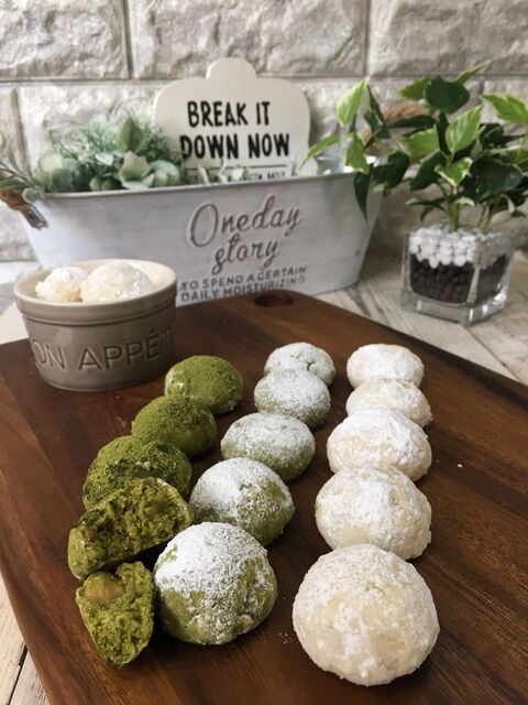 サクッほろっ抹茶 ホワイトスノーボール 暮らしニスタ サクッほろっ抹茶 ホワイトスノーボール 暮らしニスタ