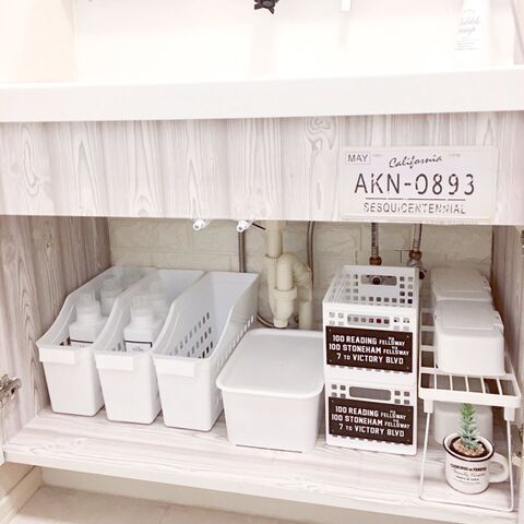 追記あり 100均収納 セリア ダイソーで洗面台下をすっきり爽やか塩系スタッキング収納 暮らしニスタ 追記あり 100均収納 セリア ダイソーで洗面台下をすっきり爽やか塩系スタッキング収納 暮らしニスタ