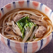 秋食材といっしょに「鶏と舞茸のうどん」