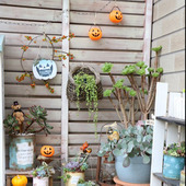１００均で簡単！屋外使用もＯＫなハロウィンガーランド