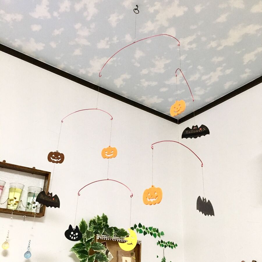 100均リメイク ゆらゆらハロウィンモビール 暮らしニスタ 100均リメイク ゆらゆらハロウィンモビール 暮らしニスタ