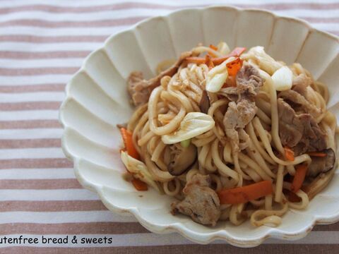 グルテンフリーの米粉うどんで焼きうどん 暮らしニスタ