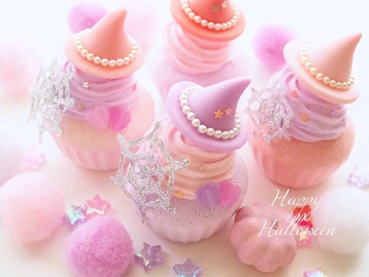 【100均材料で作るフェイクスイーツ】かわいい魔女のハロウィンカップケーキ♡