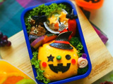 《キャラ弁》 オムライスで♡ジャックオーランタンのハロウィン弁当