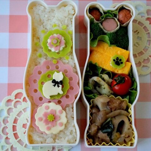 ちょびっと大人可愛い 小学生高学年女子のガーリーにゃんこ弁当 暮らしニスタ