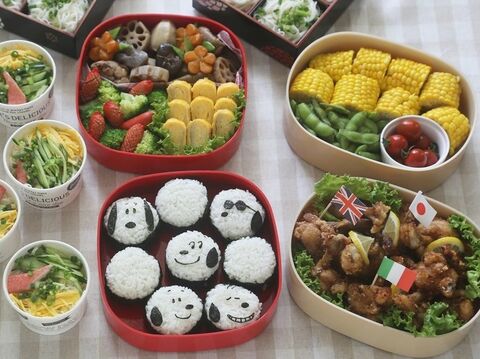 小学校最後の運動会弁当 子供も大人も大喜び スヌーピーのおにぎり弁当 暮らしニスタ