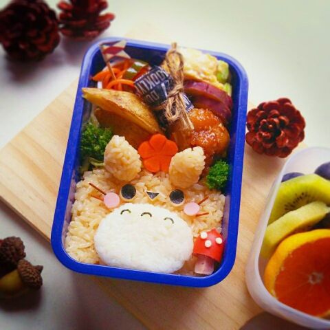 キャラ弁 めんつゆご飯で 秋のトトロ弁当 暮らしニスタ キャラ弁 めんつゆご飯で 秋のトトロ弁当 暮らしニスタ