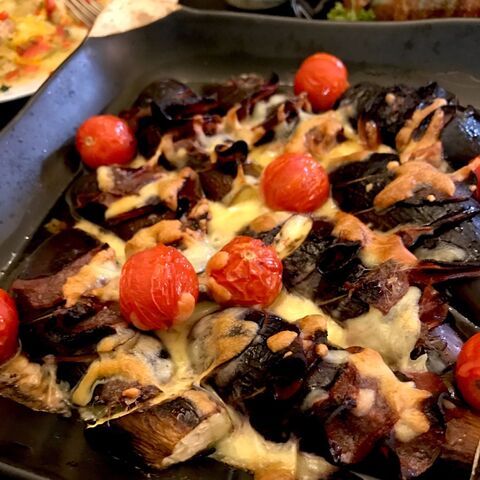 試してみた ナスにサラミとチーズを挟んで トースターでほっとけ焼き 暮らしニスタ