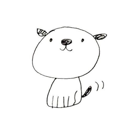 年賀状にも使える 可愛い犬のイラストの描き方 暮らしニスタ