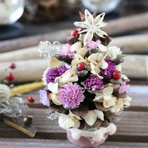 ナチュラルxmas雑貨 松ぼっくりツリー 暮らしニスタ