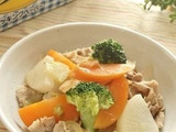 野菜の水分だけで♪豚肉とたっぷり根菜の炒め煮