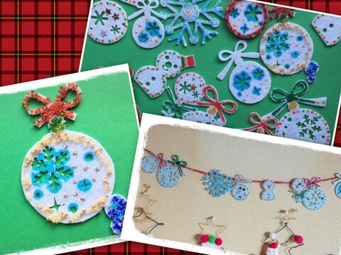 簡単クリスマスdiy セリアのクリスマスフェルトマットでオーナメント作り 暮らしニスタ