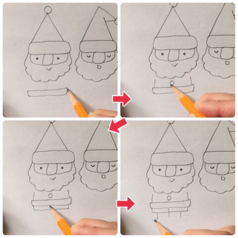 簡単 かわいいサンタさんの描き方 暮らしニスタ