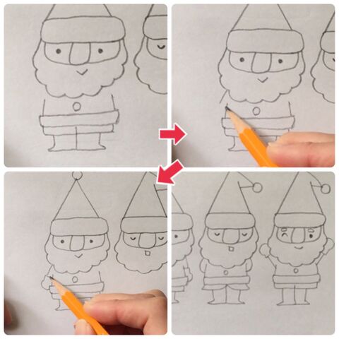 簡単 かわいいサンタさんの描き方 暮らしニスタ 簡単 かわいいサンタさんの描き方 暮らしニスタ