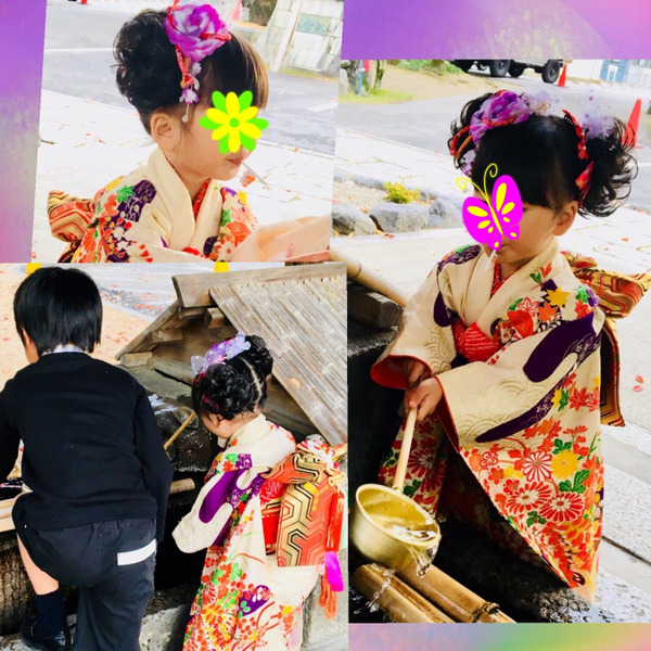 七五三 7歳女の子 ぽっくり 20cm 鶴 鼻緒三つ編み 中古品 61255 
