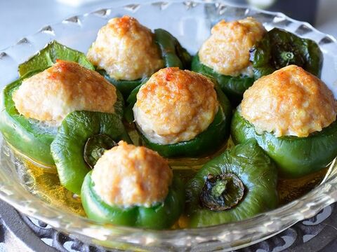 可愛い 子供ウケ ピーマンカップ肉詰め トースター 野菜嫌い克服 10分 分 暮らしニスタ