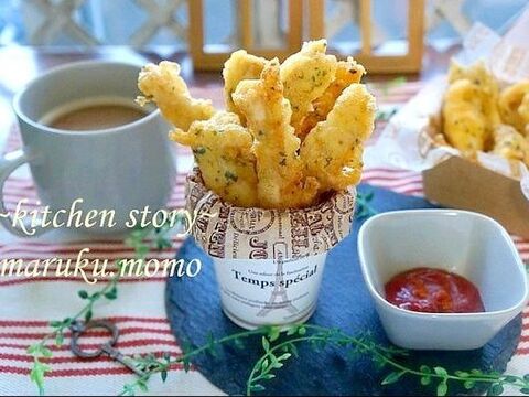 まるでイカフライ 柔らかムネ肉のスティックフライ 自家製サクサク衣 暮らしニスタ まるでイカフライ 柔らかムネ肉のスティックフライ 自家製サクサク衣 暮らしニスタ
