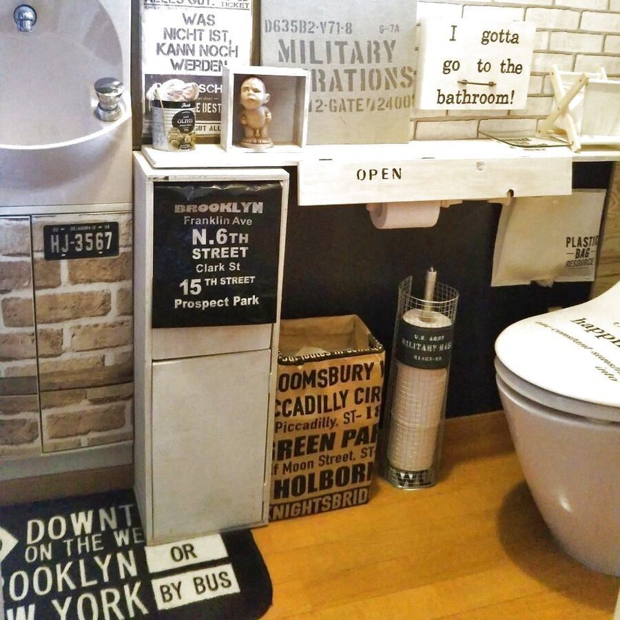 工具不要 100均2つで作れる 男前トイレットペーパーストッカー 暮らしニスタ