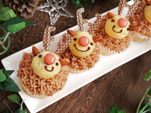 トナカイさんカップケーキの作り方 暮らしニスタ