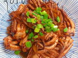 5分で簡単＊ビールが進む!イカゲソのニンニク生姜焼き