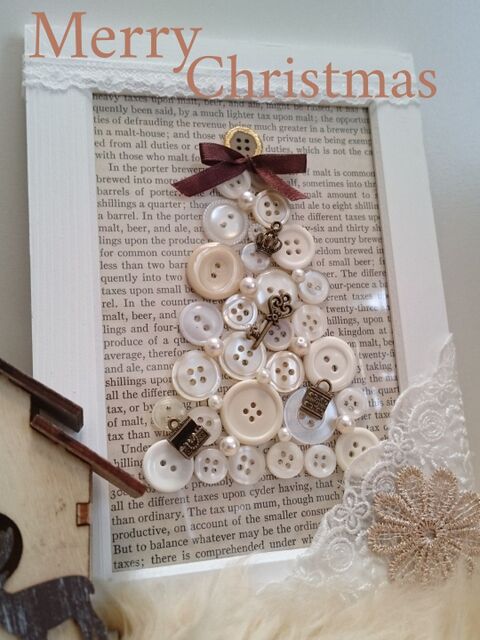 フォトフレームとボタンで作るミニクリスマスツリー 暮らしニスタ フォトフレームとボタンで作るミニクリスマスツリー 暮らしニスタ