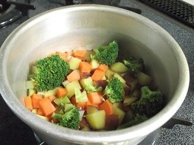 煮るための水分を野菜に戻すイメージで！