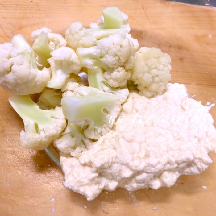 ③豆腐の水切りはしっかりとしてから、混ぜ合わせて！