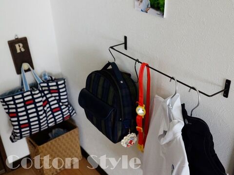 セリアのアイアンバーで息子の幼稚園準備コーナー 暮らしニスタ セリアのアイアンバーで息子の幼稚園準備コーナー 暮らしニスタ