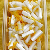 ★大根・柚子茶ピクルス（무・유자차피클）・作り置きおかず。