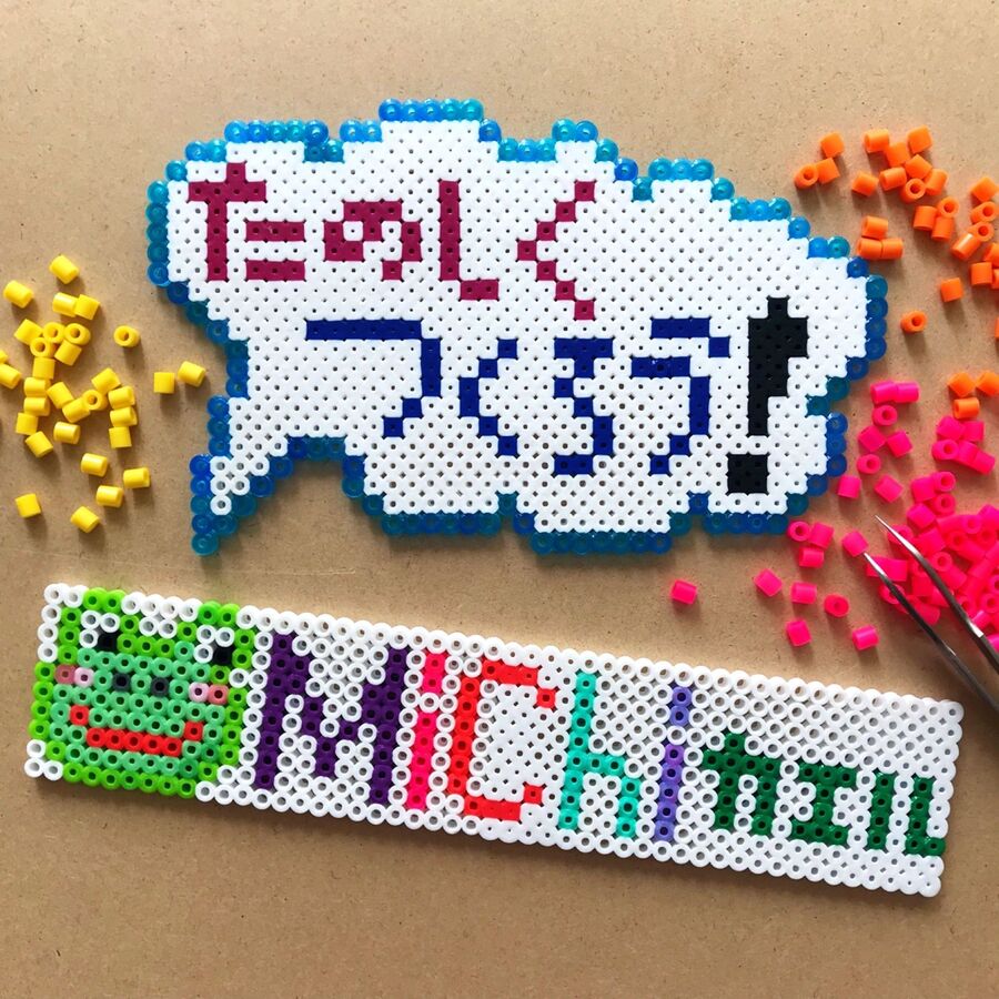 アイロンビーズでオリジナル文字プレートを作ろう 暮らしニスタ アイロンビーズでオリジナル文字プレートを作ろう 暮らしニスタ