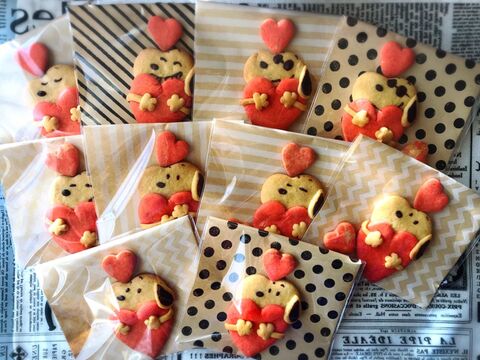 セリアのハート型で簡単可愛い スヌーピークッキー セリアのハート型で簡単可愛い スヌーピークッキー