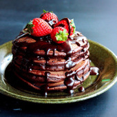 ♡ホットケーキミックス使用♡チョコレートパンケーキ♡【#バレンタイン#簡単#おやつ】