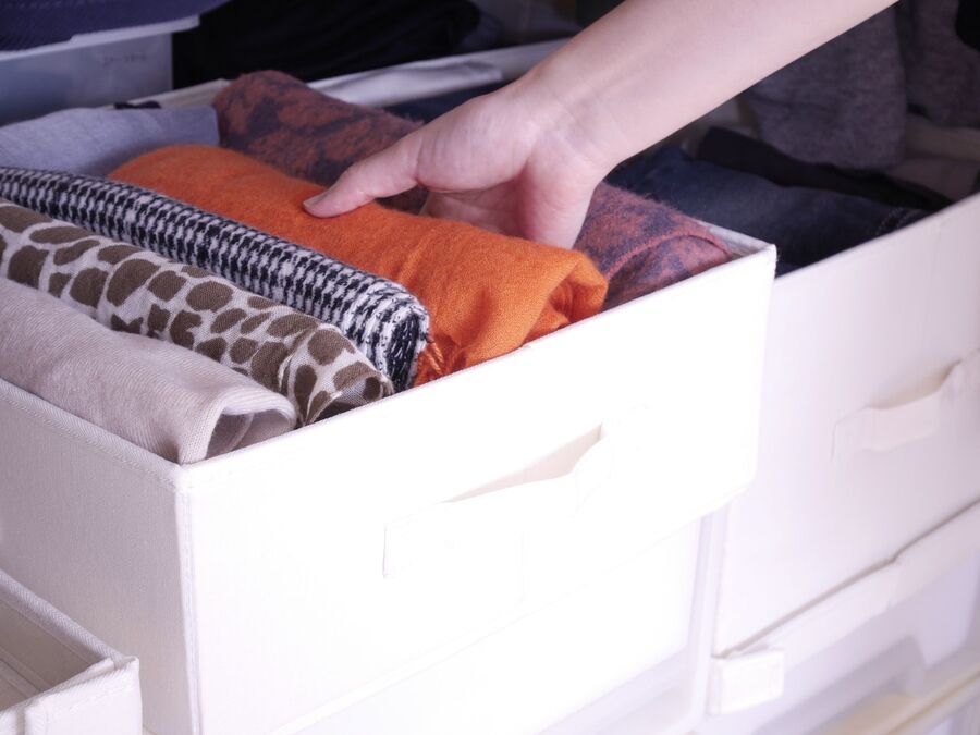 一目で見渡せる 出し入れしやすいストール収納 暮らしニスタ 一目で見渡せる 出し入れしやすいストール収納 暮らしニスタ