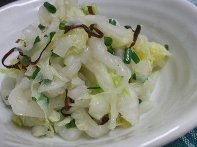 白菜の塩昆布ナムル