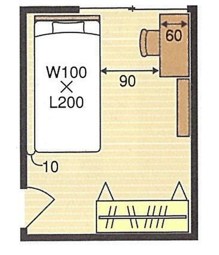 6畳の子ども部屋の間取り例