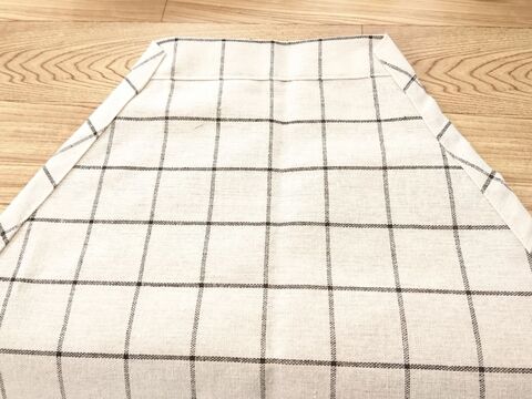 100均カフェカーテンでエプロン2枚 すべて100均商品で子供用エプロン 暮らしニスタ