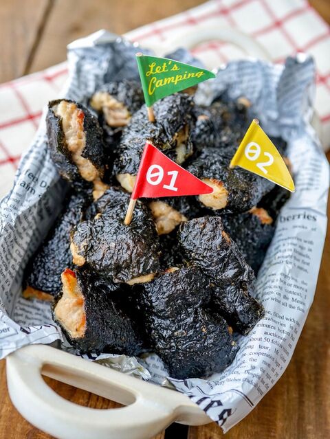 味付簡単 お弁当にピッタリ ヘルシージューシー 豚こま海苔巻き 暮らしニスタ