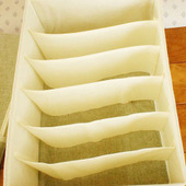 「驚くほどスッキリ」コツ要らずな引き出し収納★ダイソー 仕切り付収納ＢＯＸ　６マス