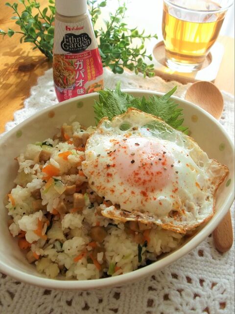 レンジで簡単 ひとリッチランチ ヘルシー 高野豆腐で 和風ガパオライス 暮らしニスタ レンジで簡単 ひとリッチランチ ヘルシー 高野豆腐で 和風ガパオライス 暮らしニスタ