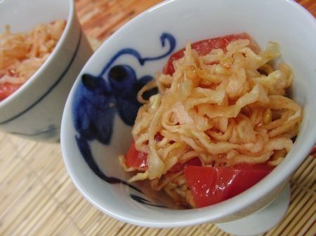 切り干し大根を完熟トマトで戻す♪　めちゃうま5分☆　切り干し大根とトマトのサラダ