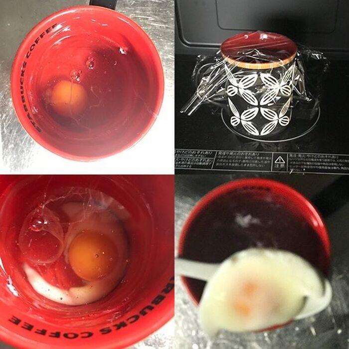 即席　レンチンゆで卵　作り方