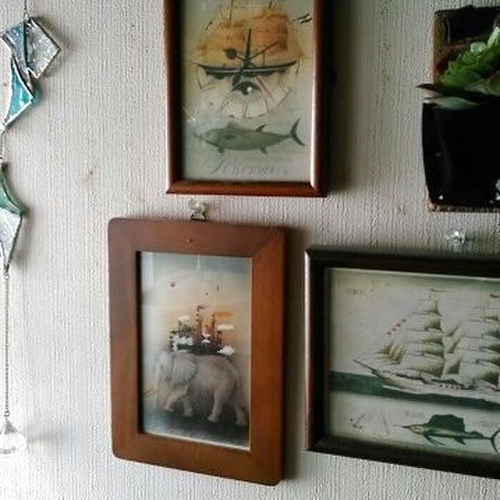アロイス・ヤナイックの帆船の絵は向かって左側に纏めました。