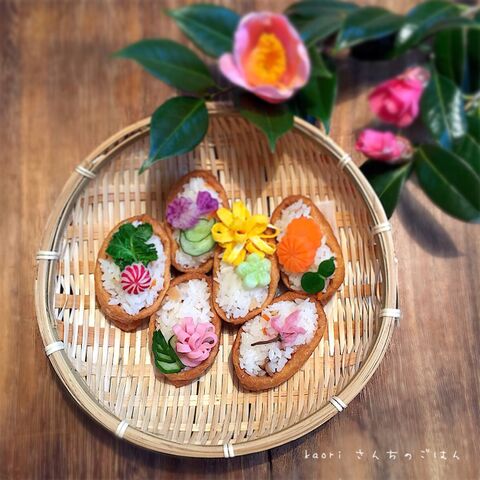 オープン稲荷寿司を持って お花見へ 暮らしニスタ