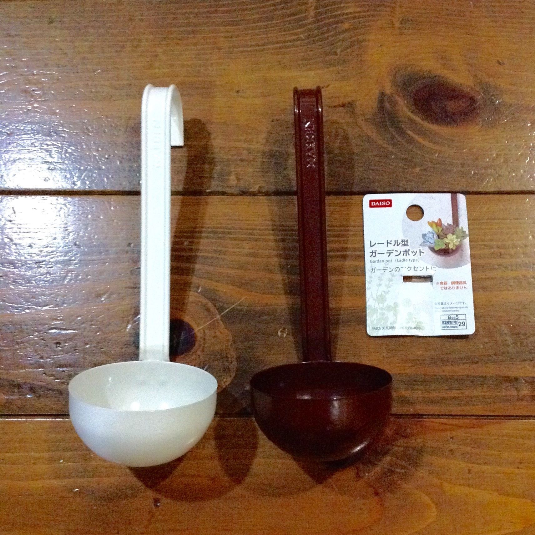 ダイソーにもあった レードル型ガーデンポット 暮らしニスタ ダイソーにもあった レードル型ガーデンポット 暮らしニスタ