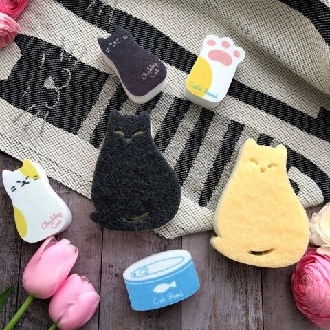 癒されながら家事ができる ダイソーのねこちゃんスポンジがかわいい 暮らしニスタ